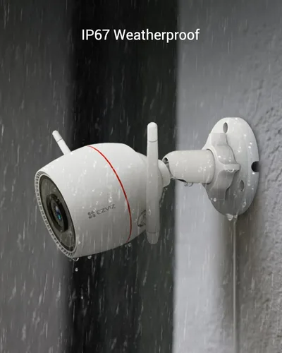 Vista 12 de EZVIZ Cámara de seguridad al aire libre, cámara WiFi 2k+, IP67 impermeable, visión nocturna a color, alertas de voz personalizables, detección
