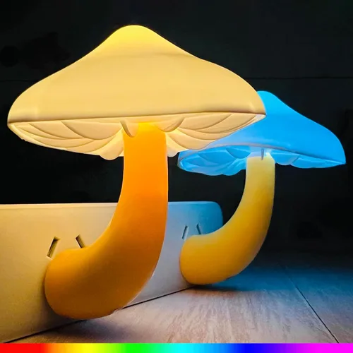 Vista 10 de iBetterLife Luz Nocturna LED con Sensor Inteligente 0.6W, Luces Nocturnas Cambiables de Color, Enchufables, Linda Luz Nocturna en Forma de Seta