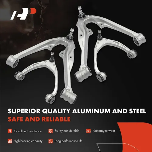 Vista 3 de A-Premium Juego de 10, Brazo de Control Superior e Inferior, Enlace de Barra Estabilizadora, Extremo de Barra de Dirección Interior y Exterior