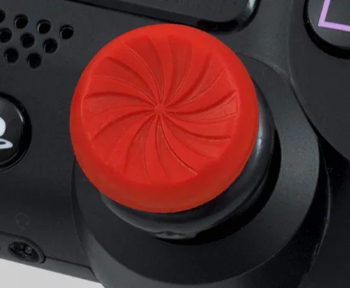 Vista 5 de KontrolFreek FPS Freek Inferno para PlayStation 4 (PS4) y PlayStation 4 (PS5) Controller Thumbsticks de rendimiento 2 cóncavos de gran altura