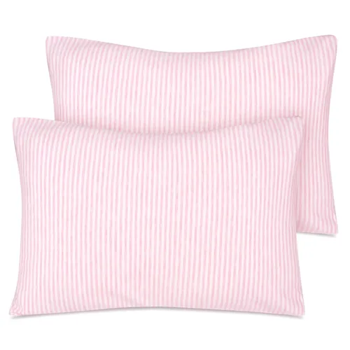 Vista 21 de Zenssia Fundas de Almohada de Algodón Orgánico para Niños Pequeños, Paquete de 2, Fundas de Almohada de Viaje de 13x18 Pulgadas con Cierre de Sobre
