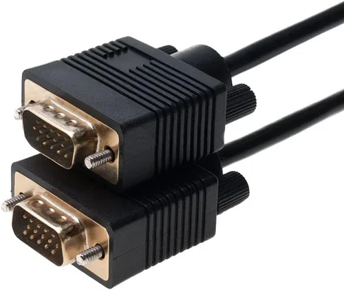 Vista 5 de Cables Direct Online Cable de monitor SVGA de 3 pies - macho a macho VGA a VGA 1080P para PC, proyector, computadora portátil, TV