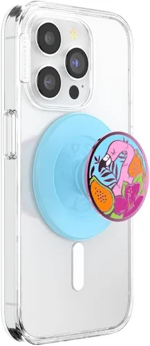Vista 10 de PopSockets - Agarre para teléfono con soporte expandible, agarre adhesivo, suspiro azul