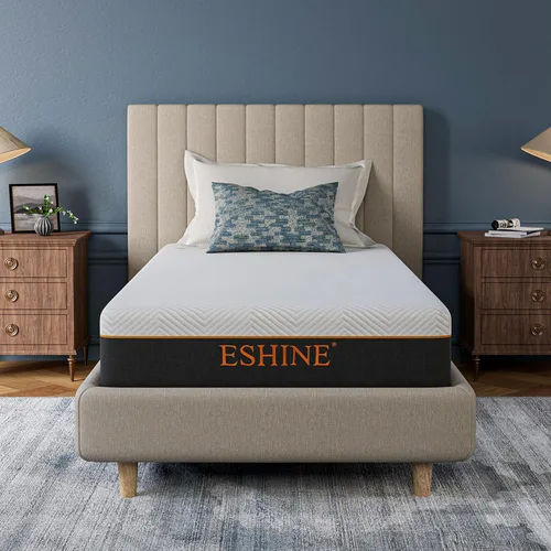 Vista 22 de ESHINE Colchón de espuma viscoelástica de 14 pulgadas en una caja para dolor de espalda y alivio de presión, certificado CertiPUR-US, color gris