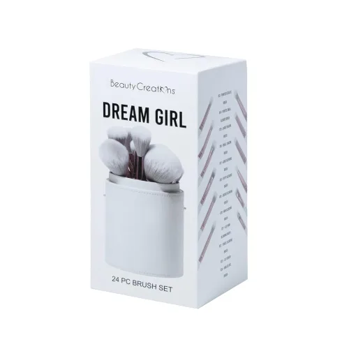 Vista 2 de Juego de 24 brochas para cosméticos con estuche de viaje a juego (Dream Girl)