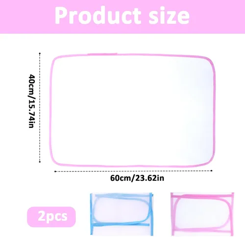 Vista 2 de Paquete de 2 paños de planchado protectores para planchar, protector de planchado que ahorra quemaduras, almohadilla aislante para ropa delicada