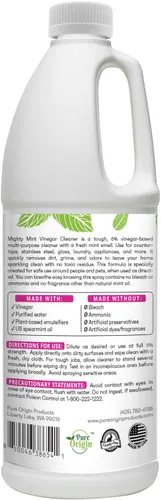 Vista 7 de Mighty Mint Limpiador de vinagre, limpieza multiusos para superficies domésticas, aroma natural de menta, 32 onzas