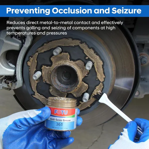Vista 5 de FOTU 361 Lubricante de Rosca de Cobre Antiadherente de Alta Temperatura, para Pernos, Tuercas y Piezas Roscadas - Resistente a la Óxidación