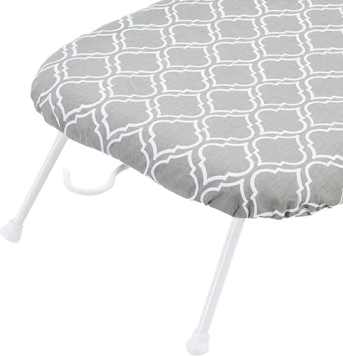Vista 4 de Yaxa Basics Tabla de planchar compacta con patas plegables - Funda removible Trellis, Chevron, 23.6"L x 7.1"W x 14.3"H