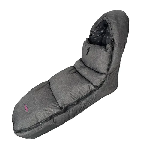 Vista 15 de Bolsa impermeable para cochecito de invierno para niños, ancho ajustable, antisuciedad, área de pies abierta, con capucha, todas las características