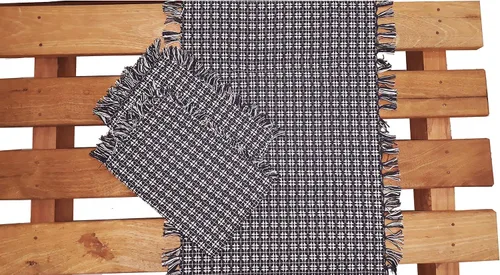 Vista 25 de Juego de 6 servilletas de tela con flecos de tejido natural/marfil, servilletas 100% algodón, tamaño 20 x 20 pulgadas, adecuado para comidas