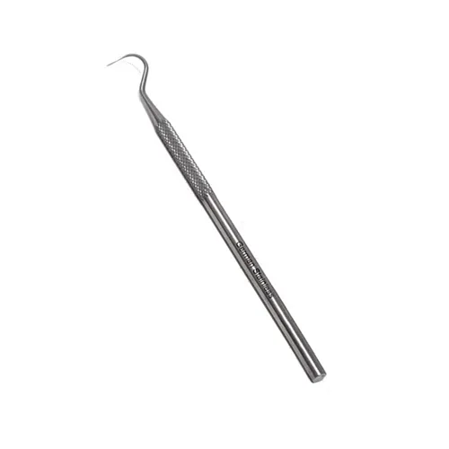 Dental Probe Explorer #23 - Placa de herramientas reutilizable de acero inoxidable y removedor de sarro, extremo en ángulo adecuado para uso