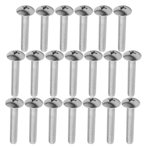 Vista 146 de MroMax Tornillos de máquina M2.0.197 x 0.157 in Tornillos Phillips Cross Truss Head Tornillo 304 Pernos de sujeción de acero inoxidable 15pcs