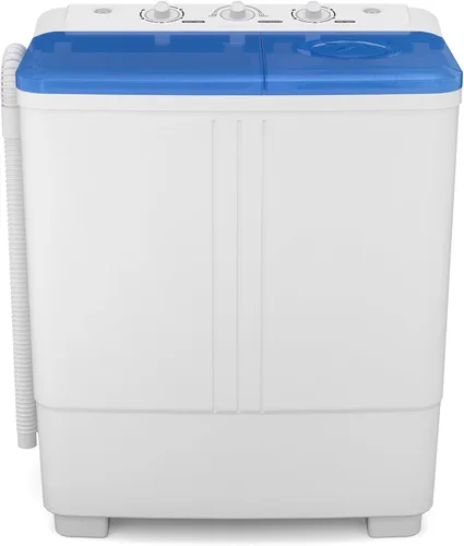 Vista 10 de Zynkez - Lavadora portátil, lavadora compacta de 14 libras de doble tina, lavadora semiautomática de 9 libras y secadora de 5 libras en combo