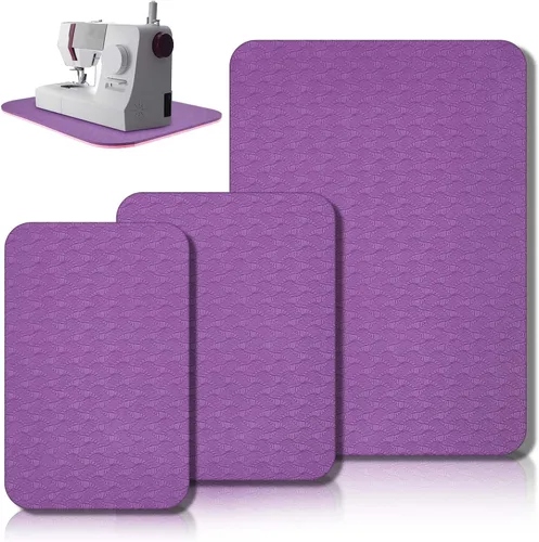Drydiet 3 Piezas Tapetes Silenciadores para Máquina de Coser Tapete de Pedal Almohadilla para Máquina de Coser Goma Antideslizante que se Mantiene