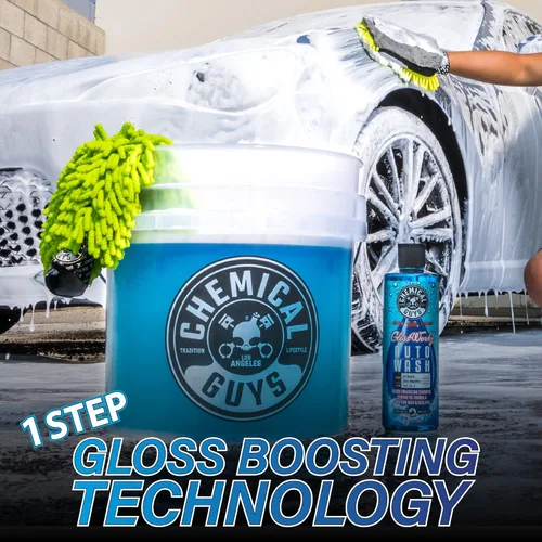Vista 5 de Chemical Guys CWS_133_16 - Jabón de lavado de auto con potenciador de brillo Glossworkz