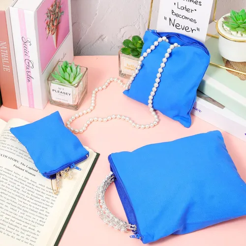 Vista 7 de 12 bolsas de almacenamiento de joyas de plata con cremallera antideslustre, bolsas de protección de plata para joyas, bolsas de prevención