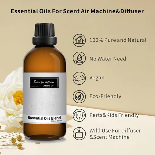 Vista 3 de Aceites difusores de hotel, aromas de lujo para el hogar, aroma de hotel para difusor de aroma, 3.4 fl oz de aceites aromáticos naturales de ensueño