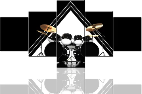 Vista 13 de Tumovo Music - 5 piezas pintura sobre lienzo