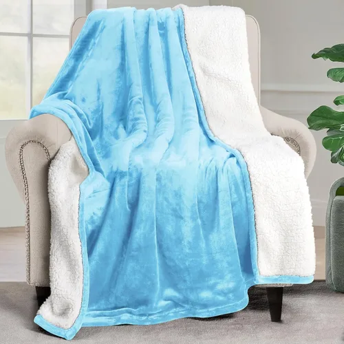 Vista 43 de Utopia Bedding Manta Sherpa Tamaño Throw (Negro, 50x60 Pulgadas) - Manta Reversible de Vellón Suave y Ligera para Cama, Sofá, Sillón, Camping