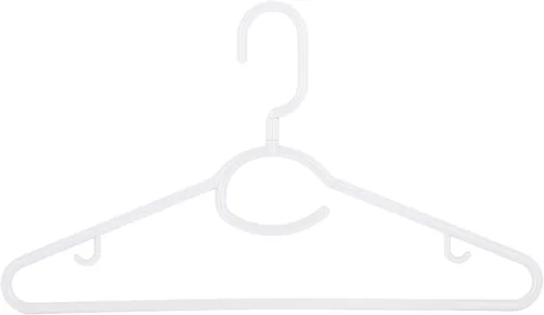 WOOLITE Laundry 360 - Percha giratoria para el cuello, paquete de 5 unidades, color blanco