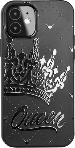 Vista 6 de Funda negra a juego compatible con iPhone SE 2022 2020 3ª 2ª generación - iPhone 7 - iPhone 8 para parejas, juego de funda de TPU para parejas