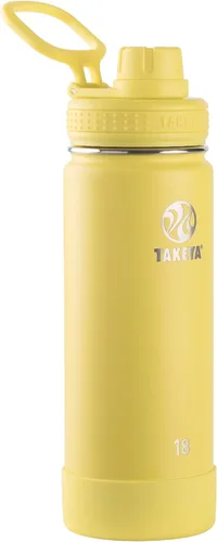 Vista 29 de Takeya Actives Botella de agua con tapa de boquilla, botella con doble aislamiento de acero inoxidable, apta para lavavajillas y sin BPA, botella 24