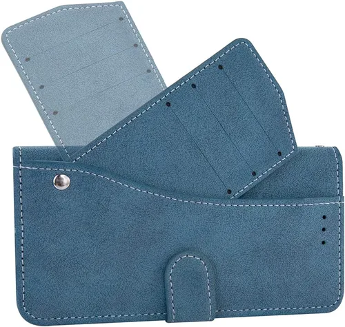 Vista 4 de Asuwish Funda compatible con LG Stylo 6/Stylo6 Plus/K71 Stylus Wallet Case y protector de pantalla de vidrio templado, monedero con tapa magnética