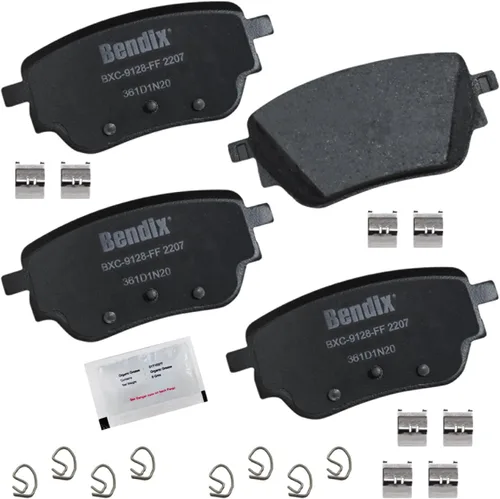 Vista 201 de Bendix Priority1 CFC154 - Juego de pastillas de freno de disco para Avanti II, Century, LeSabre, Regal, Riviera, chasis comercial, DeVille