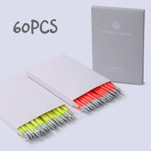 Vista 6 de SPEED TRACK Juego de 60 piezas de 6.25 pulgadas, 50-80 libras, mini pernos de ballesta de tiro con arco con punta de metal afilada, dardos de flecha