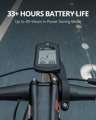 Vista 3 de XOSS NAV - Ordenador de ciclismo GPS inalámbrico Ant+ Ciclismo GPS con Bluetooth, IPX7 impermeable velocímetro de bicicleta con LCD de 2.4 pulgadas