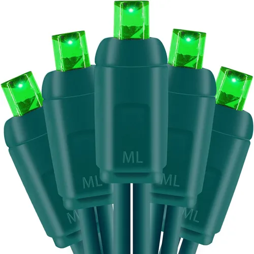 Vista 15 de Mini luces LED de Navidad de 0.197 in, tira de luces LED para decoración de árboles de Navidad en exteriores e interiores, grado comercial, cable