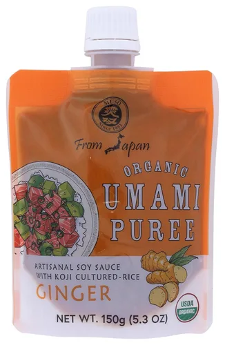 Vista 2 de Muso From Japan Puré orgánico de Umami con jengibre, 5.2 onzas (paquete de 3)
