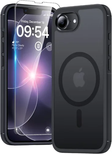 Vista 74 de TAURI Funda magnética 5 en 1 diseñada para iPhone 13 para iPhone 14, [compatible con MagSafe] con 2 protectores de pantalla + 2 protectores de lente