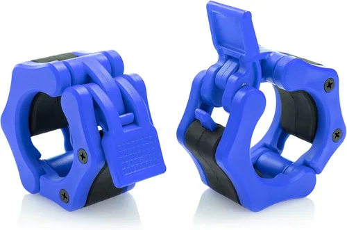 Vista 9 de Abrazaderas olímpicas de barra de liberación rápida, par de pinzas de peso para barra de 2 pulgadas, naranja cítrico