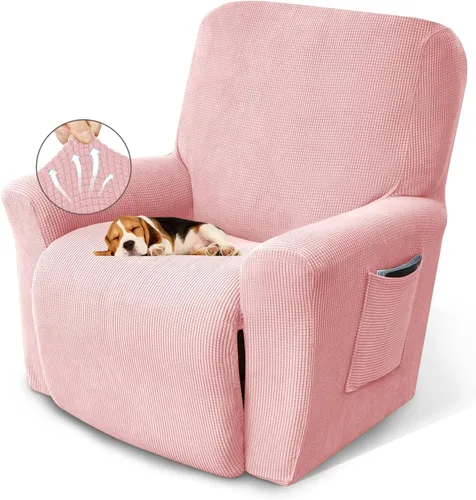Vista 20 de KEKUOU Fundas para sillón reclinable, fundas para sillón reclinable Lazy Boy, fundas elásticas para sofá, 1 pieza de protector de muebles con parte