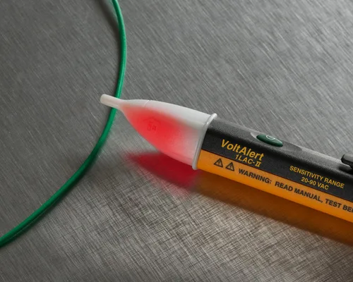 Vista 2 de Detector de voltaje Fluke, 1000 V voltaje de corriente alterna, Amarillo, Negro, 1