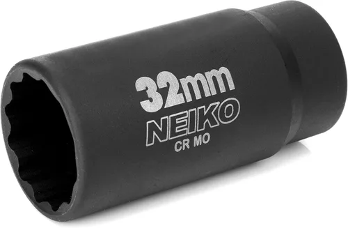 Vista 9 de NEIKO 02521A 1.142 in Socket 1/2" Drive Deep Impact Socket Husillo y tuerca de eje 12 puntos Molibdeno cromado Cr-Mo Buje de pozo profundo