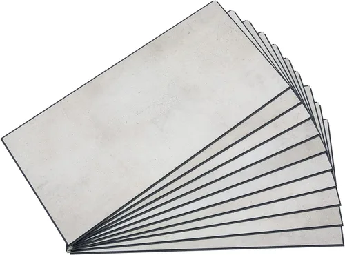 Vista 8 de Palisade Azulejos de vinilo entrelazados impermeables para pared/salpicadero para cocina o baño en mármol español (muestra de 4.5x11 pulgadas)