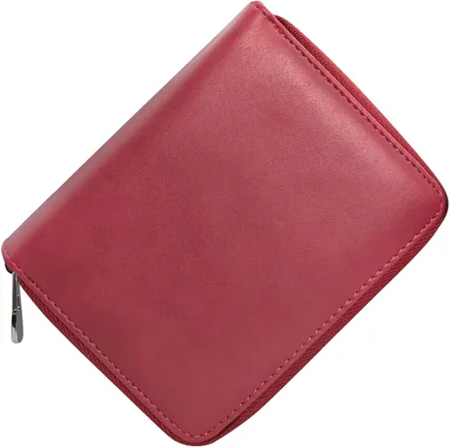 Vista 8 de Soporte para tarjetas de crédito de cuero neutro con ranura para múltiples tarjetas, cartera para pasaporte de viaje, bloqueo RFID, Negro, Cartera