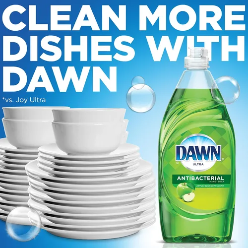Vista 3 de Dawn - Jabón para platos + jabón antibacteriano de mano, 1 repuesto de líquido lavavajillas, Original Scent, 1 repuesto de jabón de mano, Apple