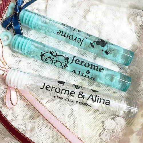 Vista 2 de 100 pegatinas personalizadas para boda, etiquetas de burbujas, etiquetas transparentes, pegatinas de vinilo para bodas, pegatinas divertidas
