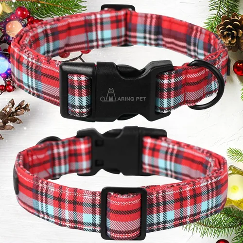 Vista 43 de Aring Pet Collar de algodón, ligero y ajustable, con hebilla de liberación rápida para perros pequeños, medianos y grandes, para cachorros, XS