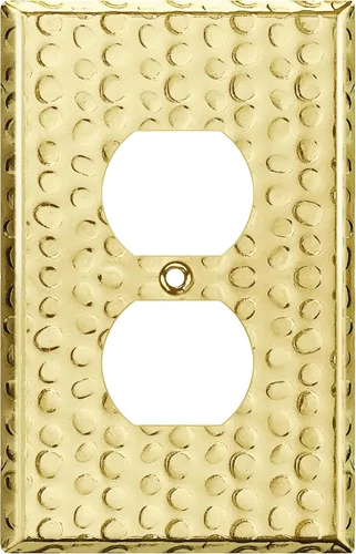 Vista 32 de LIDER Placa de pared de metal para receptáculo dúplex, cubierta de salida de acero inoxidable, resistente a la corrosión, tamaño mediano de 1