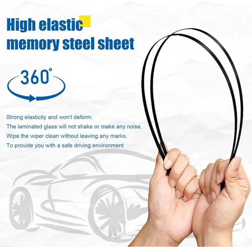 Vista 6 de Limpiaparabrisas de 22 + 22 pulgadas con limpiaparabrisas trasero de 15 pulgadas, repuesto automotriz para Ford Expedition 2009-2016, fácil