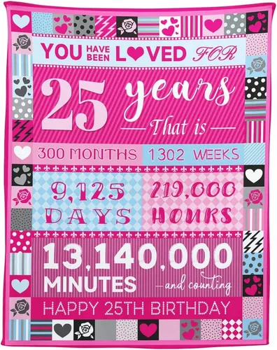 Vista 25 de Pink Love Rose Elements - Manta de cumpleaños para niña de 2 años, 50 x 60 pulgadas, moderna, multiusos, lavable a máquina