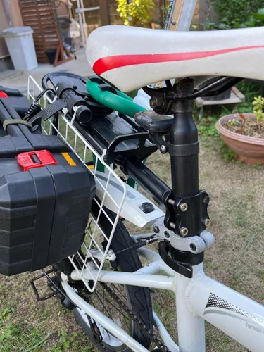 Vista 4 de Soporte trasero retráctil para bicicleta de aleación de aluminio para bicicleta