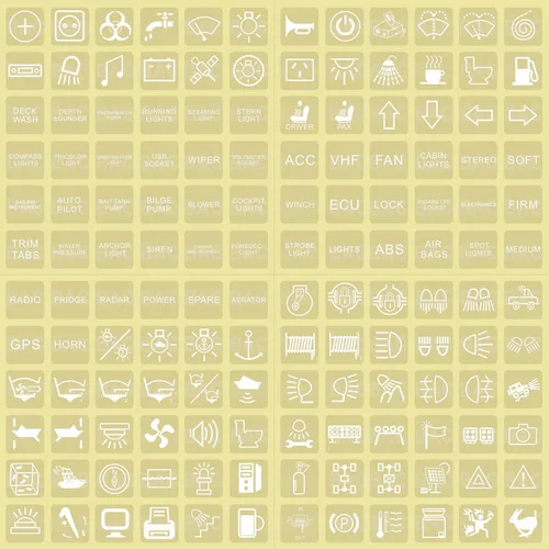 Vista 4 de Paquete de 6 tapas para interruptor basculante de barco marino para tablero de instrumentos Carling actuador/interruptor basculante (lente azul)