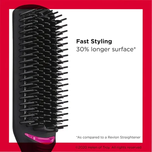 Vista 2 de Revlon Cepillo para alisar y peinar el cabello, ideal para el segundo día (4-1/2 pulgadas)