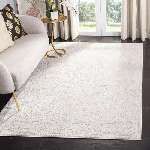 Vista 14 de Safavieh colección Abstract alfombra de pasillo Gris claro/crema.